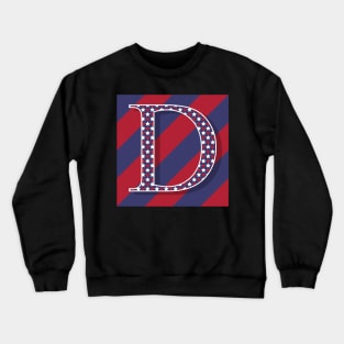 Old Glory Letter D Crewneck Sweatshirt